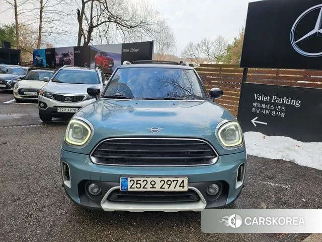 Mini Cooper Countryman 2021 Небесно-голубой из Кореи