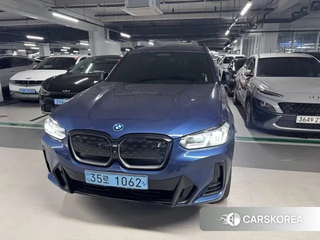 BMW iX3 2022 Синий из Кореи