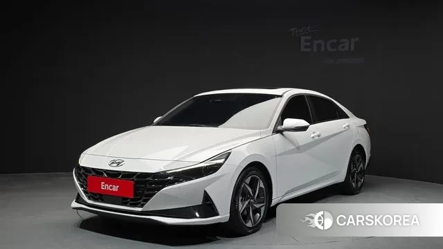 Hyundai Avante (CN7) 2023 Белый из Кореи