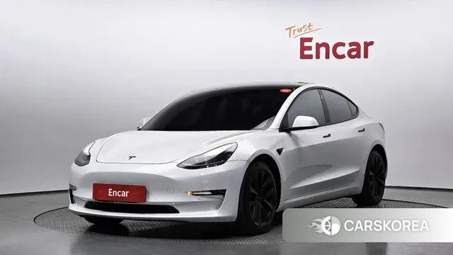 Tesla Model 3 2021 Белый из Кореи