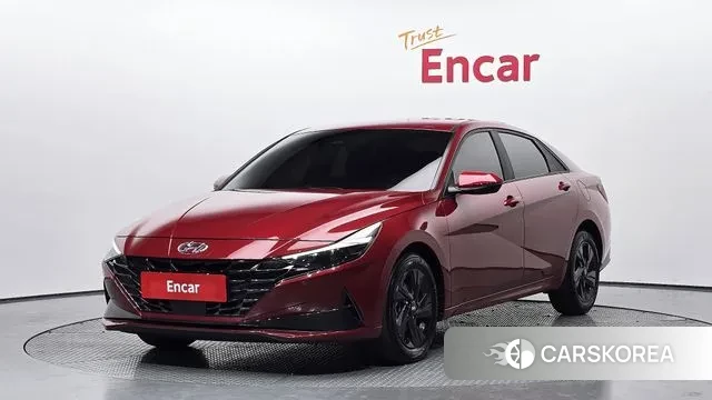 Hyundai Avante (CN7) 2023 Красный из Кореи