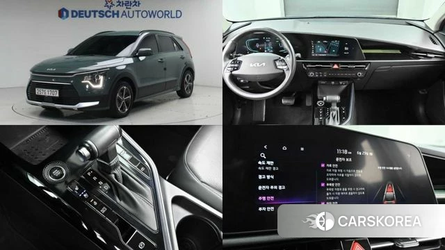 Kia Di Ol Nu Niro 2022 Темно-зеленый из Кореи