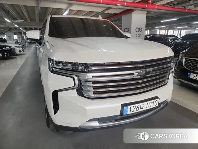 Chevrolet (GM Daewoo) Tahoe 2022 Белый из Кореи