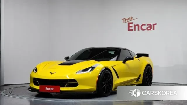 Chevrolet Corvette 2018 Желтый из Кореи