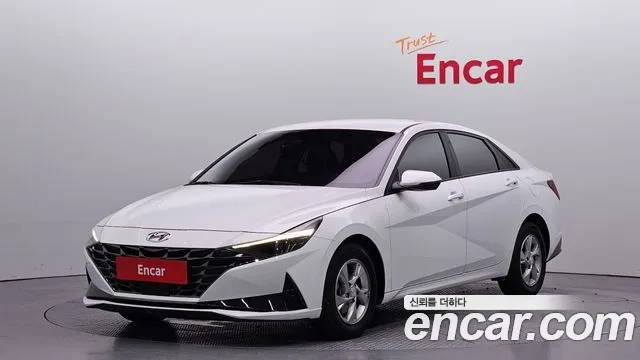 Hyundai Avante (CN7) 2021 Белый из Кореи