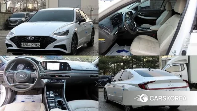 Hyundai Sonata (DN8) 2019 Белый из Кореи