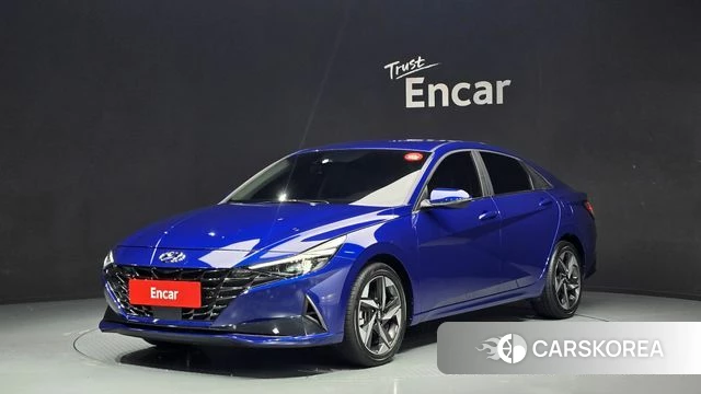 Hyundai Avante (CN7) 2022 Синий из Кореи