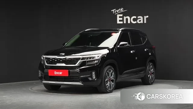 Kia Seltos 2021 Черный из Кореи