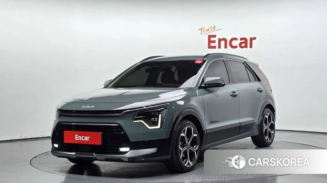 Kia Di Ol Nu Niro 2022 Темно-зеленый из Кореи