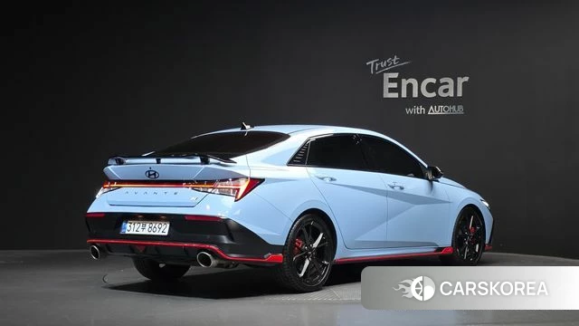 Hyundai The New Avante (CN7) 2024 Небесно-голубой из Кореи