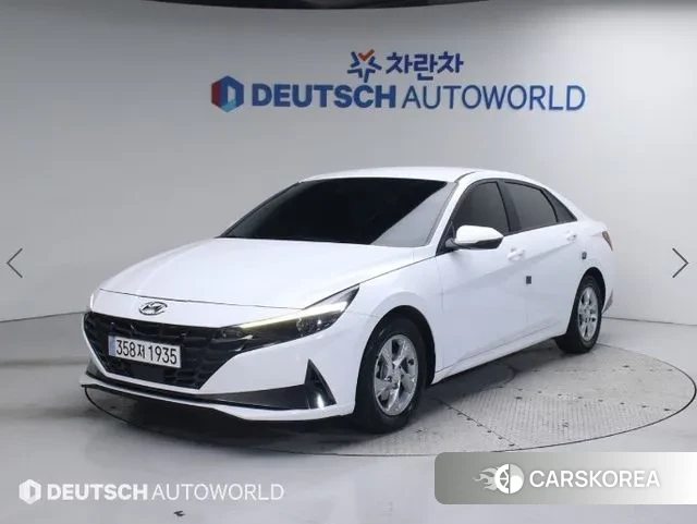 Hyundai Avante (CN7) 2022 Белый из Кореи