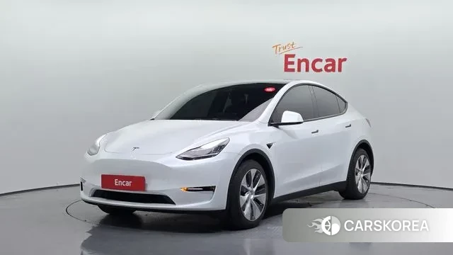 Tesla Model Y 2021 Белый из Кореи