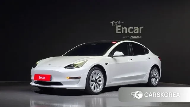 Tesla Model 3 2021 Белый из Кореи
