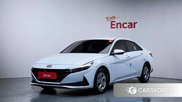 Hyundai Avante (CN7) 2022 Белый из Кореи