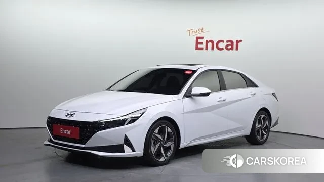 Hyundai Avante (CN7) 2021 Белый из Кореи