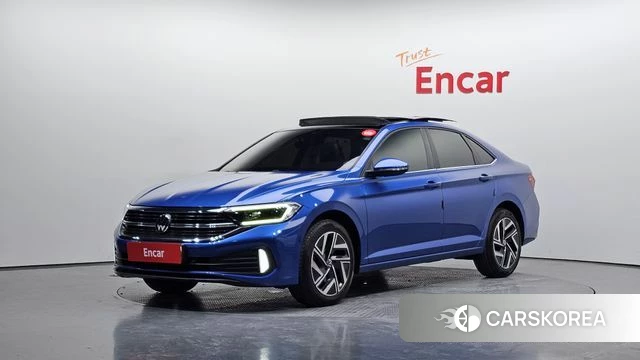 Volkswagen 7th Generation of Jetta 2022 Синий из Кореи
