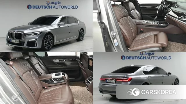 BMW 7 Series (G11) 2021 Серебристо-серый из Кореи