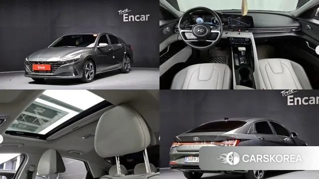 Hyundai Avante Hybrid (CN7) 2021 Серый из Кореи