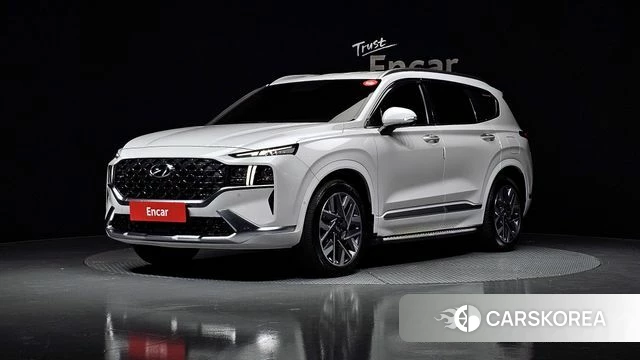 Hyundai The New Santa Fe 2021 Серебристо-серый из Кореи
