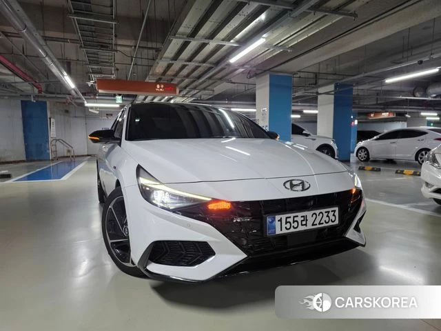 Hyundai Avante (CN7) 2020 Белый из Кореи