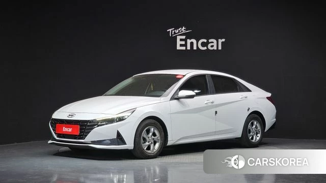 Hyundai Avante (CN7) 2021 Белый из Кореи