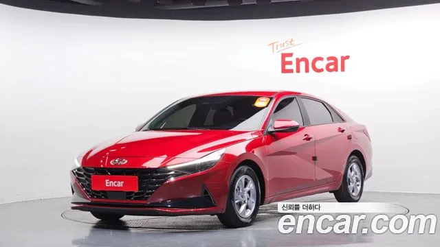 Hyundai Avante (CN7) 2021 Красный из Кореи