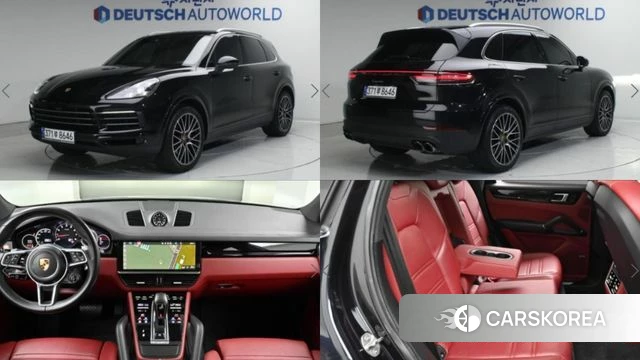 Porsche Cayenne (PO536) 2021 Черный из Кореи