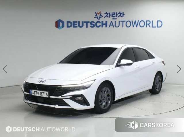 Hyundai The New Avante (CN7) 2023 Белый из Кореи