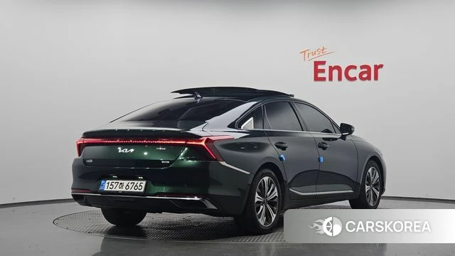 Kia K8 Hybrid 2021 Темно-зеленый из Кореи