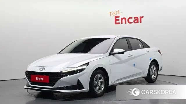 Hyundai Avante (CN7) 2021 Белый из Кореи