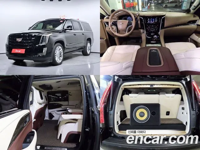 Cadillac Escalade 2018 Черный из Кореи
