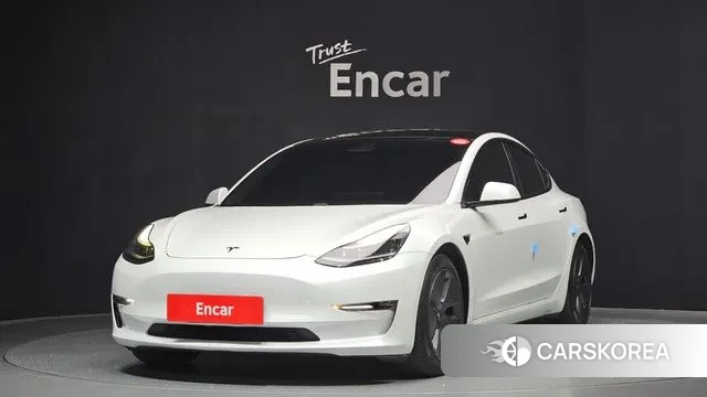Tesla Model 3 2021 Белый из Кореи