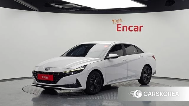Hyundai Avante Hybrid (CN7) 2022 Белый из Кореи