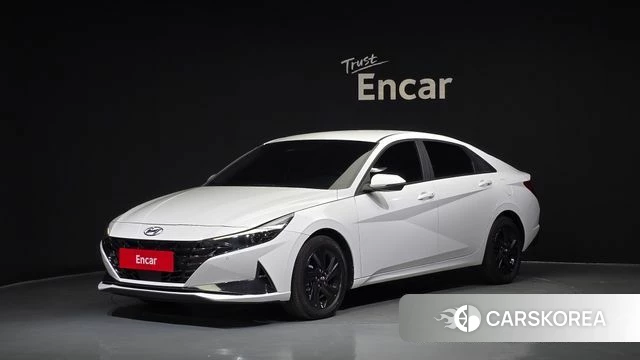 Hyundai Avante Hybrid (CN7) 2022 Белый из Кореи