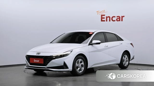 Hyundai Avante (CN7) 2021 Белый из Кореи