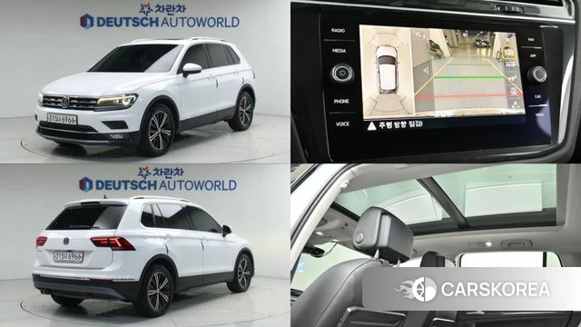 Volkswagen Tiguan second Generation 2019 Белый из Кореи