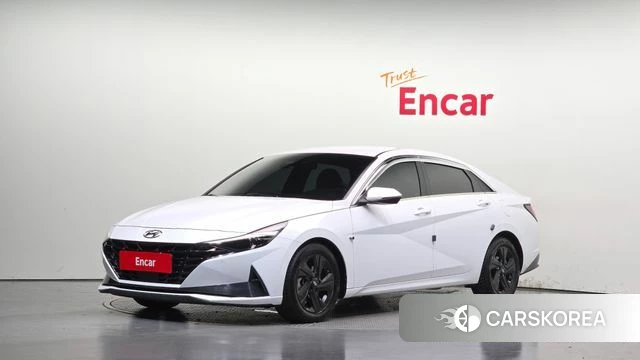 Hyundai Avante (CN7) 2021 Белый из Кореи
