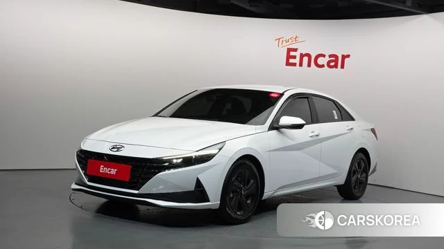Hyundai Avante (CN7) 2023 Белый из Кореи