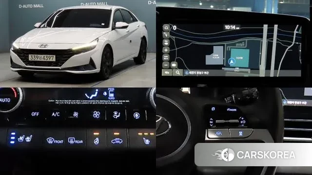 Hyundai Avante Hybrid (CN7) 2020 Белый из Кореи