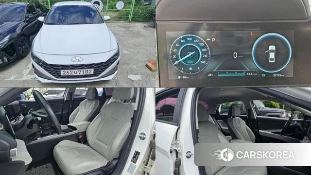 Hyundai Avante (CN7) 2020 Белый из Кореи