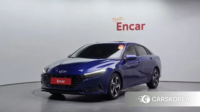 Hyundai Avante (CN7) 2021 Синий из Кореи