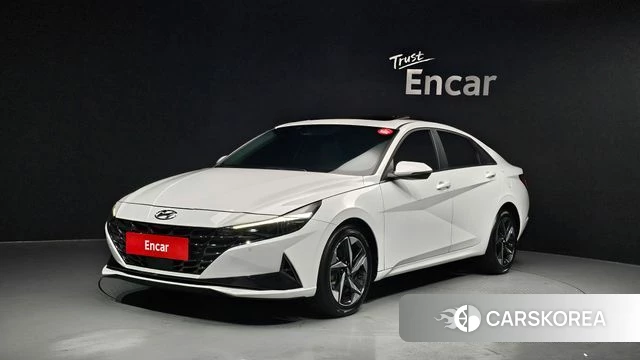 Hyundai Avante (CN7) 2021 Белый из Кореи