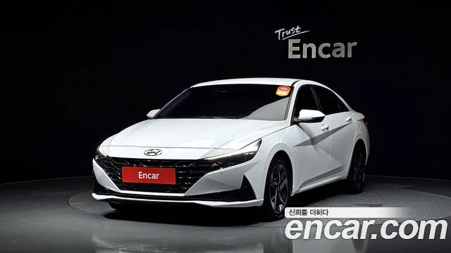 Hyundai Avante (CN7) 2021 Белый из Кореи