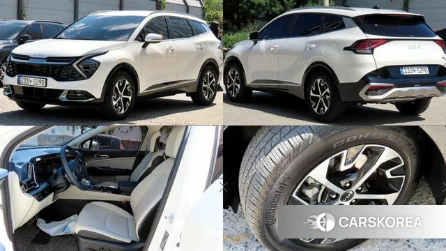 Kia Sportage 5th Generation Hybrid 2023 Белый из Кореи