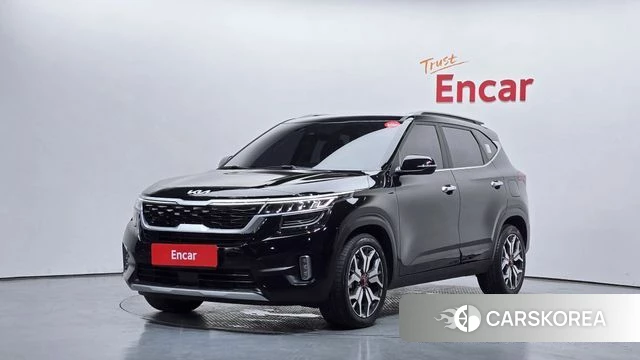Kia Seltos 2022 Черный из Кореи