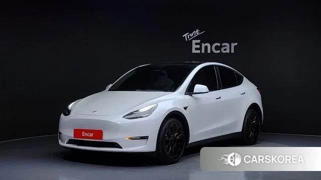 Tesla Model Y 2022 Белый из Кореи