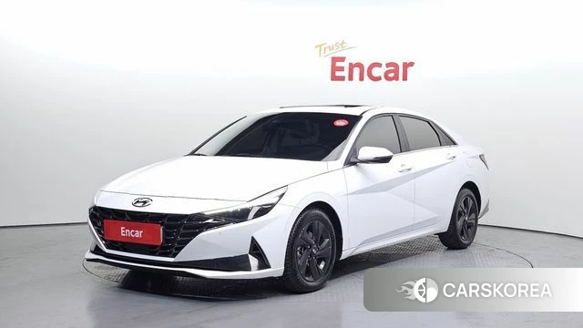 Hyundai Avante (CN7) 2021 Белый из Кореи