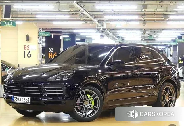 Porsche Cayenne (PO536) 2021 Синий из Кореи