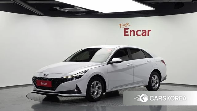 Hyundai Avante (CN7) 2021 Белый из Кореи