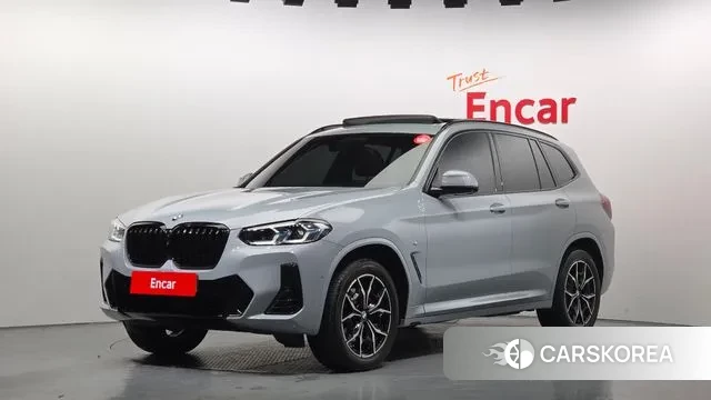 BMW X3 (G01) 2024 Небесно-голубой из Кореи
